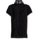 thumbnail image 2 of Aeropostale Mujer 1987 Atl. Polo de 5 botones Ny, negro, talla extra pequeña, 2 of 2