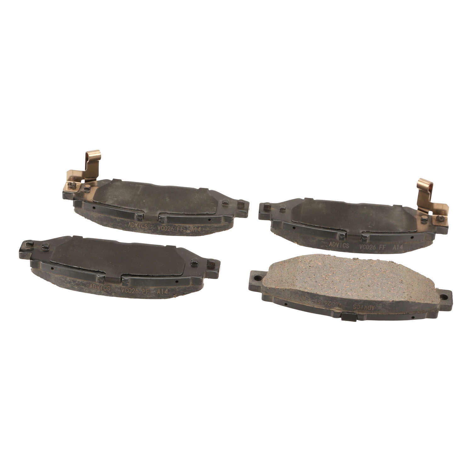 Advics Ceramic OE Formulated Brake Pad Set, w/ Shims