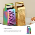 thumbnail image 3 of FRCOLOR Stainless Steel Cheese Vegetable Grater Hand Grater Slicer Vegetable Grating Tool, 3 of 8