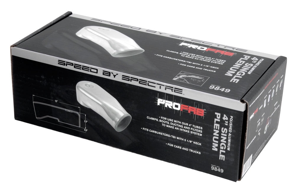 Spectre, Universal Plenum Kit, 4 inch Silver Aluminum - Walmart.com