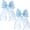 Blue, variant on 2Pcs Large Hair Bow Clips, Silk Yarn Ribbon Bow Hair Barrette for Women, Elegant Long Tail Bowknot French Hair Accessories for Wedding, Parties, Festivals