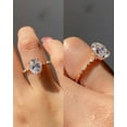 thumbnail image 5 of 2.10 CT Oval Cut Moissanite Diamond Engagement Ring 18K Gold Ring Vintage Ring Beautiful Wedding Gift Ring Unique Hidden Halo Ring, 5 of 5