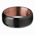 thumbnail image 2 of 6mm Espresso Wedding Ring,Black Tungsten Ring,Tungsten Carbide Ring,Engagement Ring,6mm Wedding Ring,Brush, 2 of 4