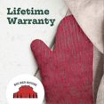 thumbnail image 5 of Heat Resistant Oven Mitts - Set of 2 Silicone Kitchen Oven Mitts, Red Edition, 5 of 5