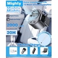 thumbnail image 3 of 2026 Car Clip on Air Conditioner Fan with LED Display - 360° Rotation, 199 Speeds & Semi-Cooling Technology, USB Rechargeable Personal Fan, Hands-Free Clip on Fan for Cars, Work, Camping, 3 of 8