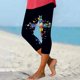 thumbnail image 3 of Pantalones de Ajuste Seco Mujeres Pascua Impresa Leggings Recortados, Estirable Transpirable Casual Y Yoga, 3 of 6