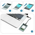 thumbnail image 3 of WAVLINK USB 3.0 to SATA External Hard Drive Enclosure for 2.5 inch 5mm/7mm/9.5mm SATA I/II/III HDD/SSD Support UASP Function, Max 4TB Tool-Free Design, 3 of 8