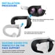 thumbnail image 3 of Facial VR Silicona 2 en 1 Con Protector Lente para Meta Quest 3 (blanco), 3 of 9