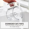 thumbnail image 3 of Martha Stewart 3 Cup Electric Food Chopper, 24 oz, Linen Cream, 3 of 15