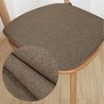 thumbnail image 1 of Chair Linen Cushion Memory Foam Breathable Sofa Seat Mat with Ties Machine Washable Cover Stool Backrest Pad Home Blue, 1 of 8