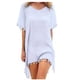 thumbnail image 2 of Ropa de playa para mujer, vestido de gasa con borlas, traje de baño, top a prueba de sol, blanco Vogacara  AP002175-07, 2 of 5