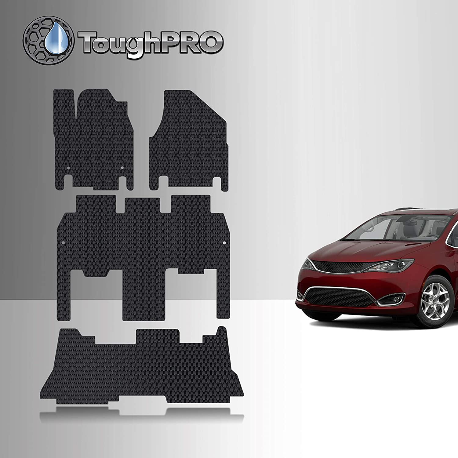 TOUGHPRO Floor Mat Accessories Set Floor Mats + 3rd Row Compatible with