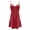 Z-Red180, variant on JIAYUE Women's Dresses Summer Fashion Mini Scoop Neck Spaghetti Strap Sleeveless Loungewear Female Solid Color Satin Silk Dress