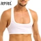 thumbnail image 2 of iEFiEL - Camiseta sin mangas informal a la moda para hombre, para fiestas nocturnas, ropa de discoteca, top corto, chaleco sexy para hombre, 2 of 5