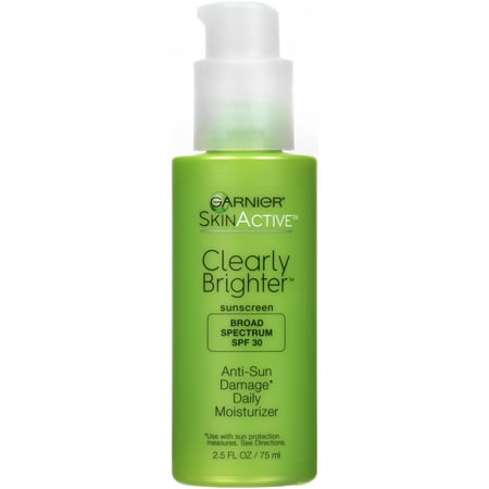 Garnier Skin Active Clearly Brighter Anti-Sun Damage Daily Moisturizer with Broad Spectrum SPF 30 2.5 fl. (Best Face Moisturizer For Sun Damaged Skin)