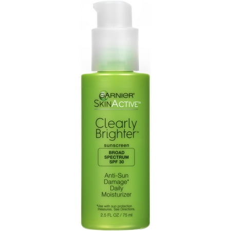 Garnier Skin Active Clearly Brighter Anti-Sun Damage Daily Moisturizer with Broad Spectrum SPF 30 2.5 fl. (Best Moisturiser For Sensitive Acne Prone Skin)