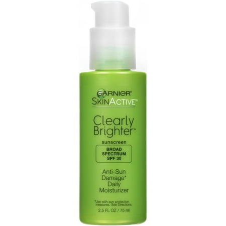 Garnier Skin Active Clearly Brighter Anti-Sun Damage Daily Moisturizer with Broad Spectrum SPF 30 2.5 fl. (Best Moisturiser For Blemish Prone Skin)