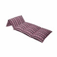 thumbnail image 4 of Abstract Floor Pillow Lounger Cover, Argyle Motif with Diamonds and Lozenges Infinite Symmetric Stripes Image, Nap Mat Printed Fabric Case for 5 Pillows, 88" x 36", Pale Pink Black Grey, by Ambesonne, 4 of 5
