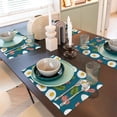 thumbnail image 6 of Placemats Set Of 4 / 6, Cartoon Bacon Omelette Print Placemats For Dining Table Indoor/Outdoors Heat Resistant Washable Placemats 18" X 12", 6 of 8