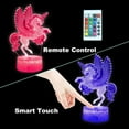 thumbnail image 3 of YSITIAN Unicorn Toys for 3 4 5 6 7 8 9 Year Old Girls Gifts, Girl Unicorn Birthday Gifts, Kids Bedside Desk Lamp Night Light for Toddles YT-7596, 3 of 7