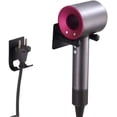 thumbnail image 1 of Soporte para secador de pelo, sin taladro, soporte Universal de Metal, soporte para secador de pelo de pared para baño, dormitorio, hoteles, peluquería, 1 of 5