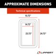 thumbnail image 2 of Kit de ventanas Lippert Components 806621, pantalla fina para autocaravana, color negro, 2 of 8