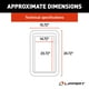 thumbnail image 2 of Kit de ventanas Lippert Components 806621, pantalla fina para autocaravana, color negro, 2 of 8