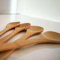 thumbnail image 6 of Beille 4pc Small Bamboo Wooden Spoons Kitchen Utensils Cooking Baking Supplies 7.5 Inches, 6 of 10