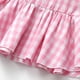 thumbnail image 4 of Blusa Termica Top a cuadros de verano Gibobby para niñas dobladillo plisado cuello redondo rosa 3-4 años, 4 of 5