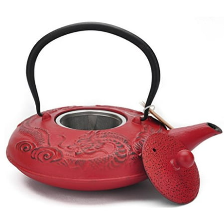 

New Star International T7042RD Cast Iron Teapot Felicity 40-Ounce Red Dragon