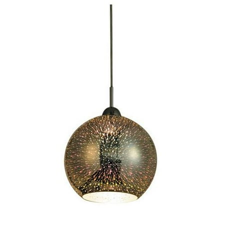 

Modern 1-Light E26 Base 9W LED Bulb Interior Kitchen Pendant Light 3D Firework Galaxie Light