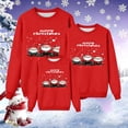 thumbnail image 2 of RXMEKW Chandail à Capuchon de Noël pour Femmes à Manches Longues, Col Rond, Haut Imprimé, Mode Décontractée pour Agencement Familial, 2 of 7