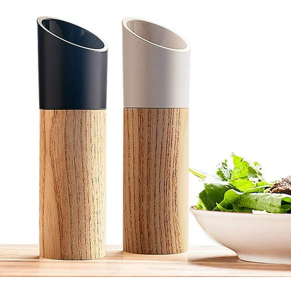 Tatum88 Salt and Pepper Mill Set with High Black and White Salt and Pepper Shakers with Adjustable Coarseness , Perfect Gift for Salt and Pepper Shakers