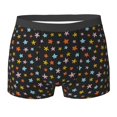 thumbnail image 6 of Men's Boxer Briefs, colorful starfish print Soft Comfy Mens Underwear Boxer Briefs Breathable With Widen Waist, 6 of 7