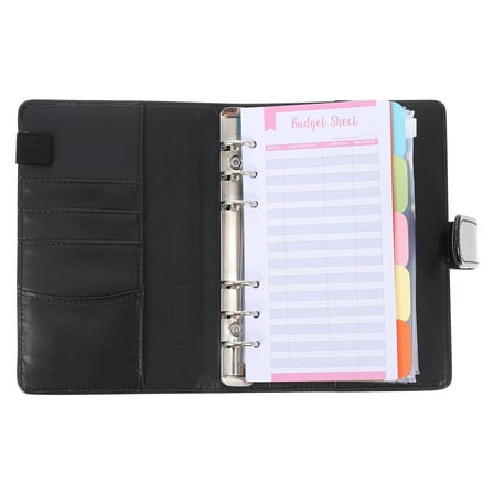 WORGEOUS  Budget Wallet Notebook Decorative Binder Loose Leaf Student