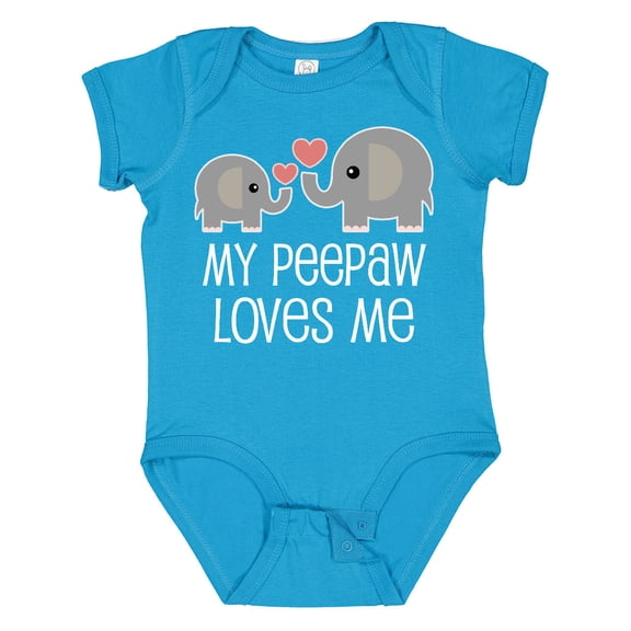 Inktastic Peepaw Grandpa Loves Me Cute Boys or Girls Baby Bodysuit
