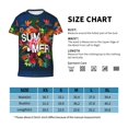thumbnail image 2 of Wukai Summer Birds and Flowers Youth Unisex Short Sleeve T-Shirt for Boys, Girls, Teens, and Kids-Small, 2 of 7