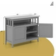 thumbnail image 2 of Costway Buffet de Cuisine avec 2 Portes Gris, 2 of 10
