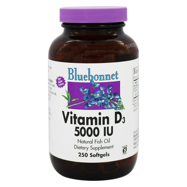Vitamin D3 5000 IU Softgels, 250 Ct
