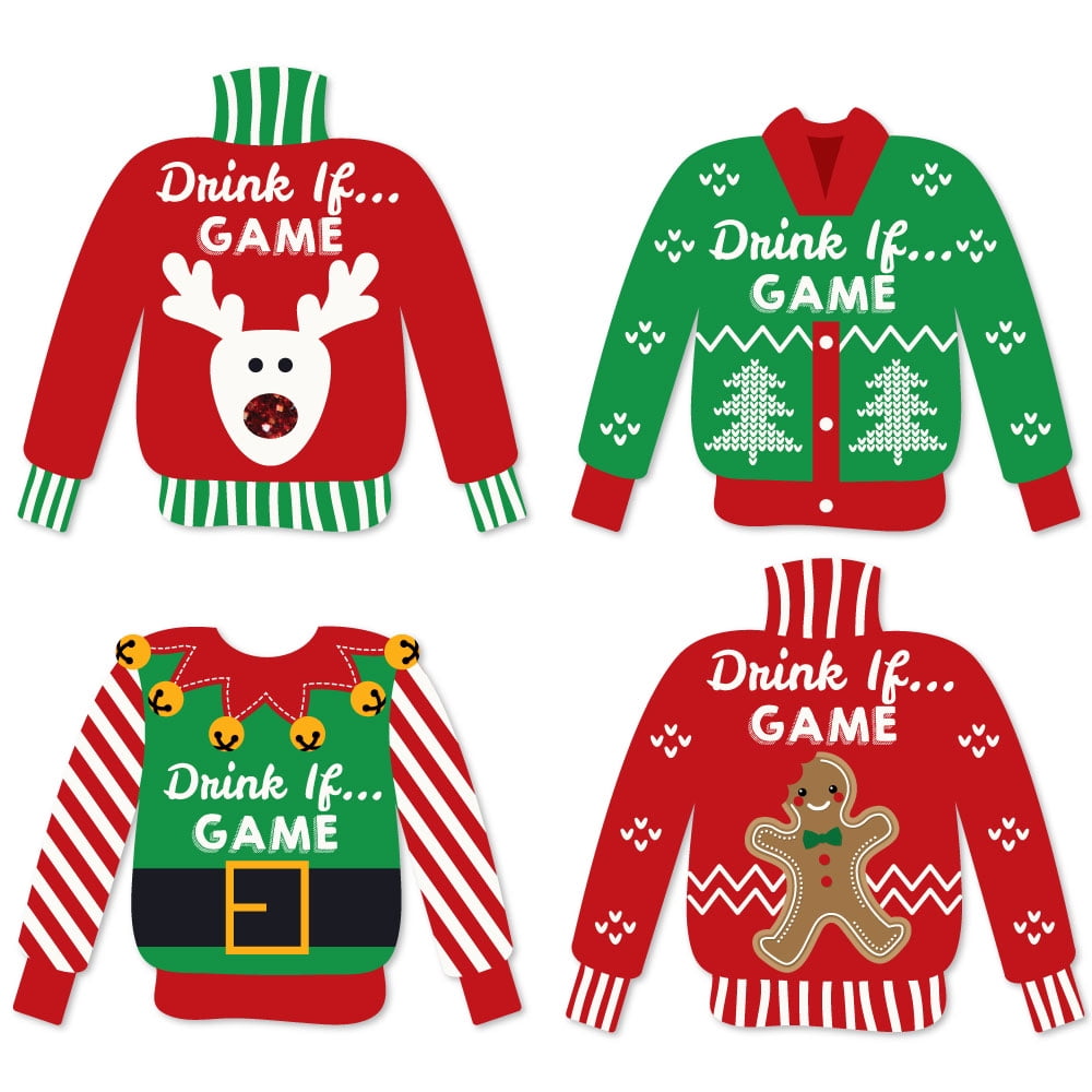 Christmas sweater drinking game cheap