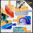 thumbnail image 2 of Bamboo Cutting Board with Handle Wooden Bamboo Serving Board Kitchen Chopping Boards for Pizza Vegetables Meat B, 2 of 6