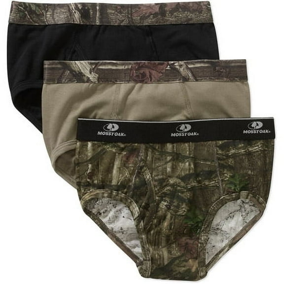 Mossy Oak Men's 3 Pack Underwear Briefs Medium 32-34