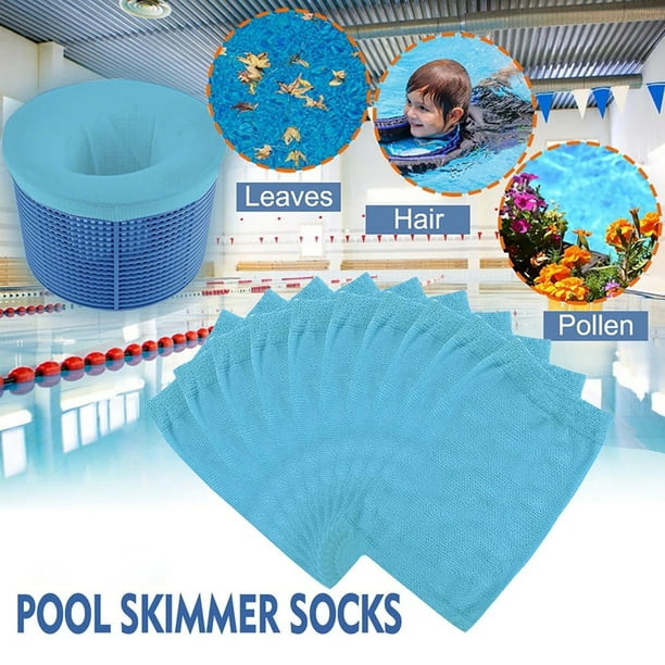 Vnanda 10Pcs Pool Skimmer Socks Excellent Savers for Pool Filters