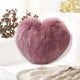 thumbnail image 4 of Faux Wool Heart-Shaped Pillow Long-Pile Plushy Living Room Sofa Cushion Cute Gift Pillow For Girls Bedside Pillow, 4 of 6