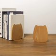 thumbnail image 6 of ABCISI Bookends for Shelves, Cat Shape Book Ends for Home Office School Library Kitchen, Cute Book Stopper, Beech Book Holder 1 Pair, 6 of 12