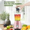thumbnail image 3 of Taotanxi 1000W Smoothie Blender, Personal Blender for Shakes, Coffee Grinder Combo, 12-Piece Set, Non-BPA, Pink, 3 of 5