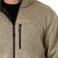 thumbnail image 4 of Men's Smith's Workwear Sherpa-Lined Sweater Fleece Jacket Color: Oatmeal Heather Size: XL, 4 of 5