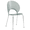 Smoke, variant on LeisureMod Opulent Mid-Century Modern Plastic Dining Chair in Chrome Metal Legs Armless Dining Side Chair for Kitchen and Dining Room, Amber