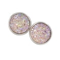 thumbnail image 3 of Pendientes Gotas Qarigey Acero Inoxidable Rosa Blanco AP009493-24B, 3 of 6