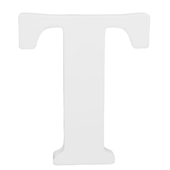 Hello Hobby 3" White Wood Letter T